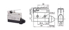 10pcs/lot Micro Limit Travel Switch Waterproof Momentary AZ-7312 AZ-7311 AZ-7121 AZ-7310 AZ-7141 Straight 90 degree Roller Lever