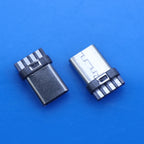 USB 3.1 Type C Connector 24 /8Pins Male/Female Socket Receptacle Adapter to Solder Wire & Cable 24 Pins Support PCB Board