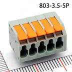 1Pcs PCB terminal block FS1.5 DA803R 2601 1.5 mm² spacing 3.5 or 5.0 mm pitch gray 2601-1102 3 4 5 6
