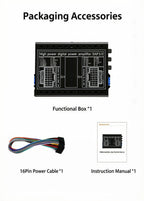 DSP Amplifier DC 12V High-Fidelity Audio Stereo Digital Audio Processor After 4x60w For To Android Navigation Locomotive