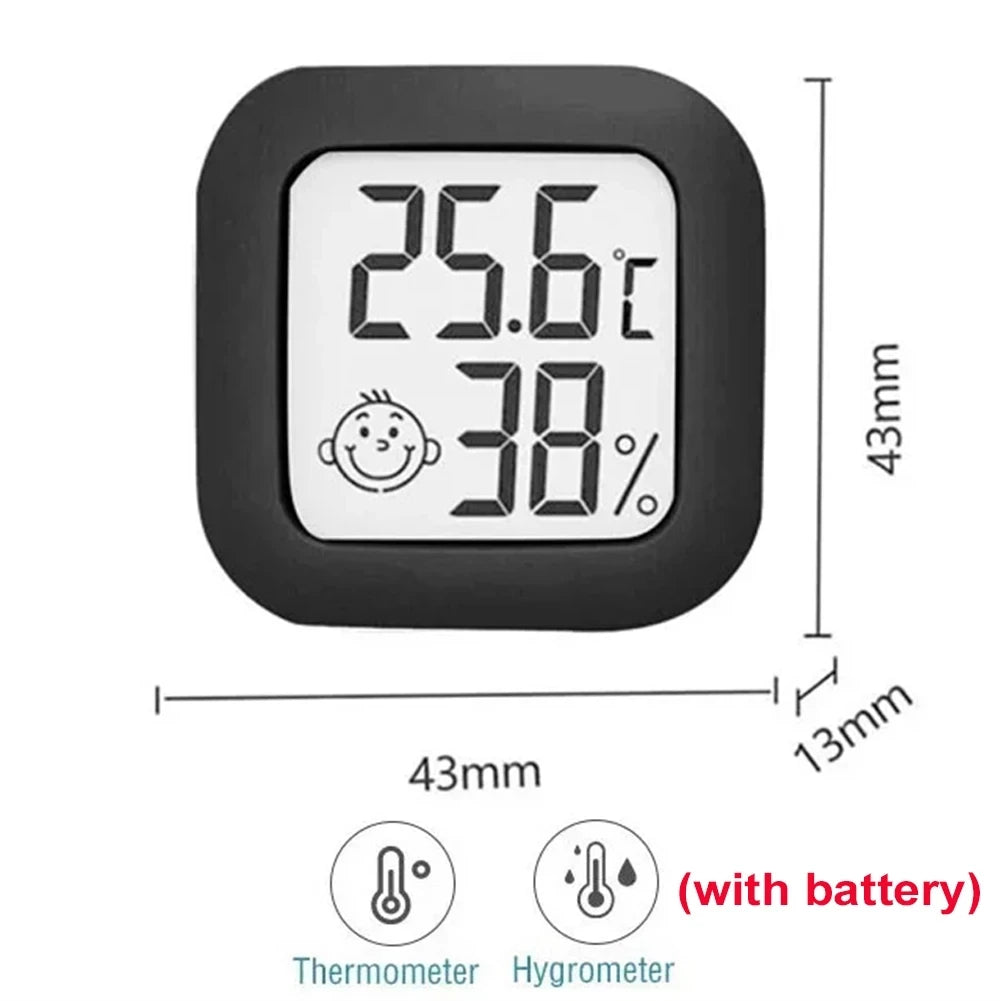 1PC Digital LCD Thermometer Hygrometer Indoor Room Mini Electronic Temperature Humidity Meter Sensor Gauge 4 Color for Home Baby