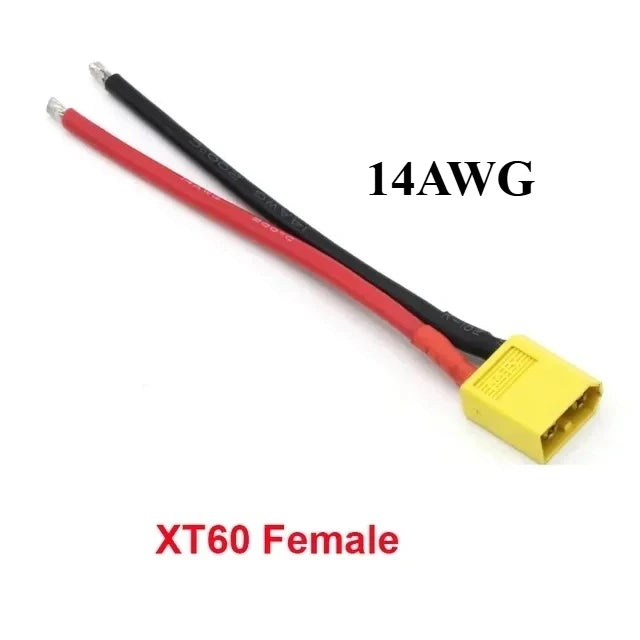 Xt60 Xt30 T Xt90 Mpx Plug Connector Male / Female Connector Plug With 12/14 /16awg Silicone Wire 100mm For Rc Battery Cable