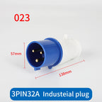 1 PCS 32A Aviation Industry Plug Socket Connector 3P/4P/5P IP44 Waterproof Surface Installation Wireless Concealed Installation