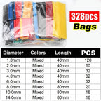 Heat Shrink Tubes Set Retractable Heat Pipe Electric Wire Sheath Thermoretractile Case Tube Line Bar Heat Shrink Tubing