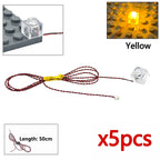 DIY 0.8mm Pin 1x1 1x2 1x4 Length 50cm SMD LED 2835  Remote Control Building Block Flash Lamp City Street Light Bricks