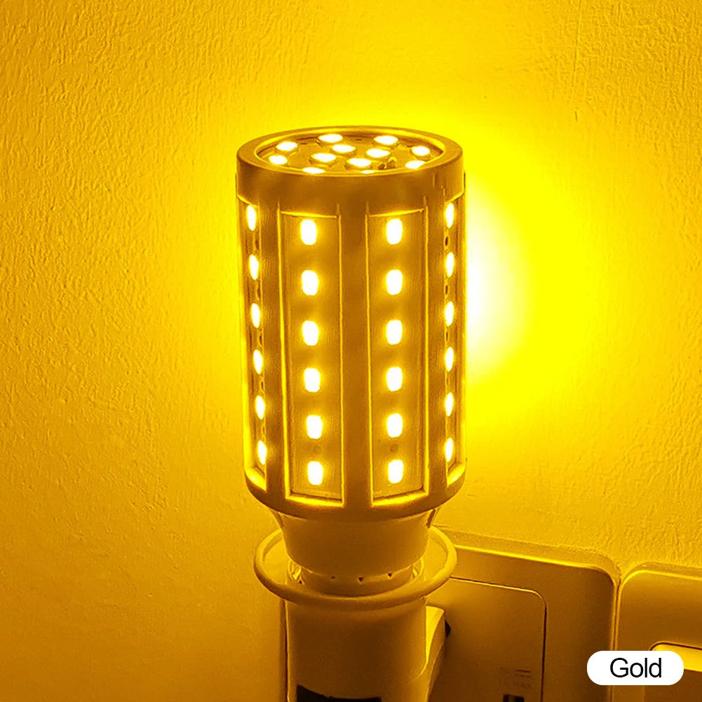 5W 10W 15W E27 LED Bulb SMD5730 Corn Bulb Lamps Red Yellow Bule Pink Green Garden Lawn Landscape Decorative Light Bulbs 85-265V