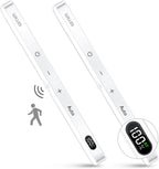 WILLED Under Cabinet Lights Rechargeable Battery Display 60 LED Touch Light Bar Motion Sensor Light Closet Light Night Lights