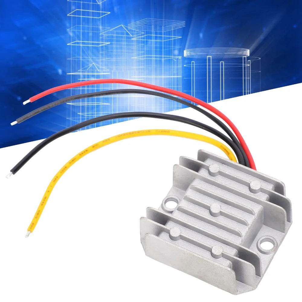 24V to 12V DC Power Converter 10A 120W Stable Output Voltage Buck Converter Waterproof Efficient Switching Power Supply