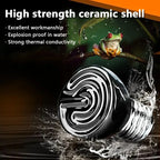 Reptile Ceramic Heating Bulb Infrared Heat Emitter 25/50/75/100W E27 220V Pet Brooder Heat Lamp