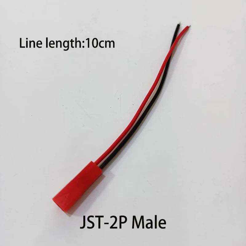 5/10 pcs 20 AWG JST Plug Connector 2-Pin Male Plug Connector Cable Suitable for LED Light Strip Remote Control Toy Battery