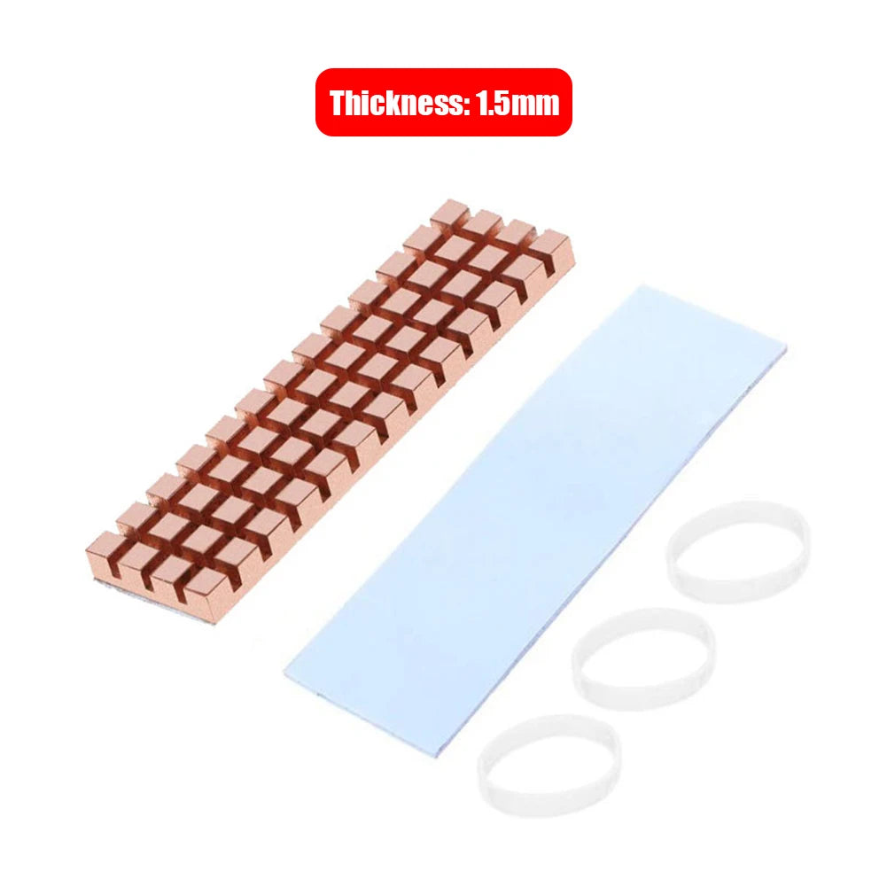 PC Notebook SSD Heat Sink PCI-E NVME NGFF M2 2280 Solid State Hard Disk Heatsink Computer Cooler Copper Radiator Accessories