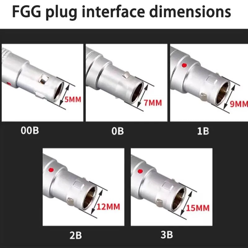 FGG 0B 1B 4Pin to USB 2.0 Male Female Cable Compatible With Lemo Plug-in Self-locking Aviation Plug EGG 00B Male Aviation Plug