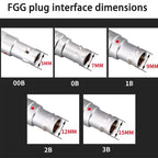 FGG 0B 1B 4Pin to USB 2.0 Male Female Cable Compatible With Lemo Plug-in Self-locking Aviation Plug EGG 00B Male Aviation Plug