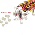 10Set SH1.0 Mm Connector Male Housing 10/20/30cm Wire Cable+Vertical/Horizontal SMD Pitch 2/3/4/5/6/7/8/9/10/12P