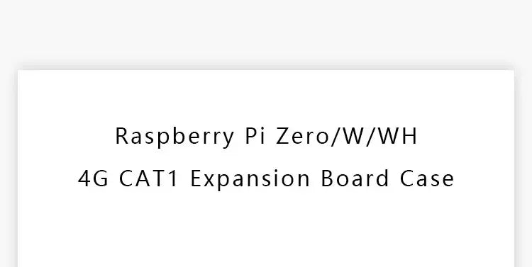 Raspberry Pi Zero W/ WH Expansion Board Ethernet USB Interface 4G Communication Module Metal Shell