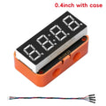 I2C 4-digit 7-segment LED Display Module, Supporting Coexistence of Decimals and Clocks I2C Digital Tube Compatible with HT16K33