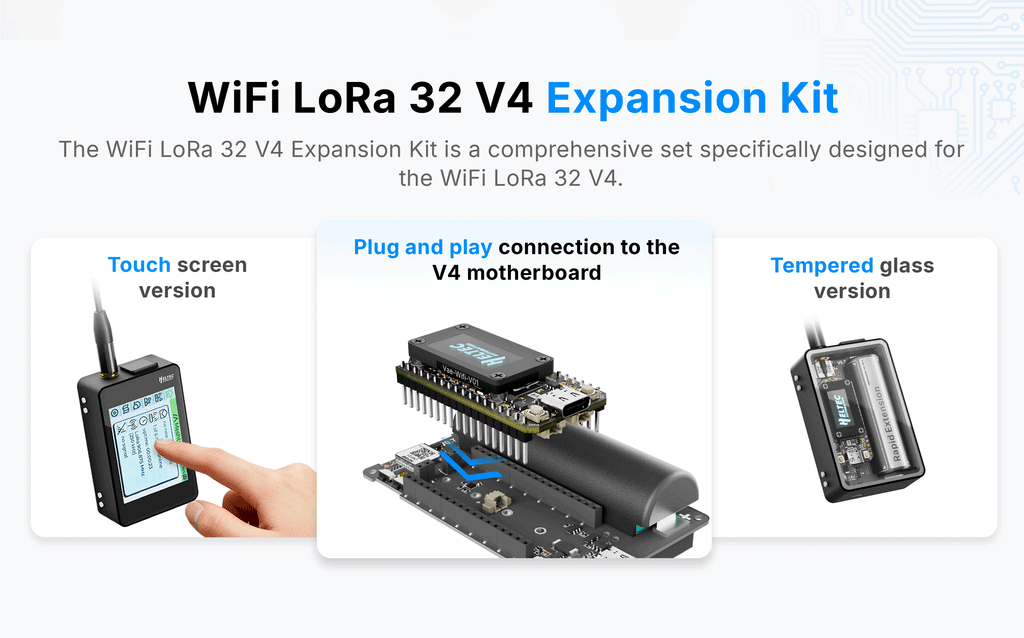 Heltec WiFi LoRa 32 Expansion Kit Heltec V4 ESP32S3 SX1262 928MHz GPS Module Tempered Glass/Touch Screen For Meshtastic LoRaWAN