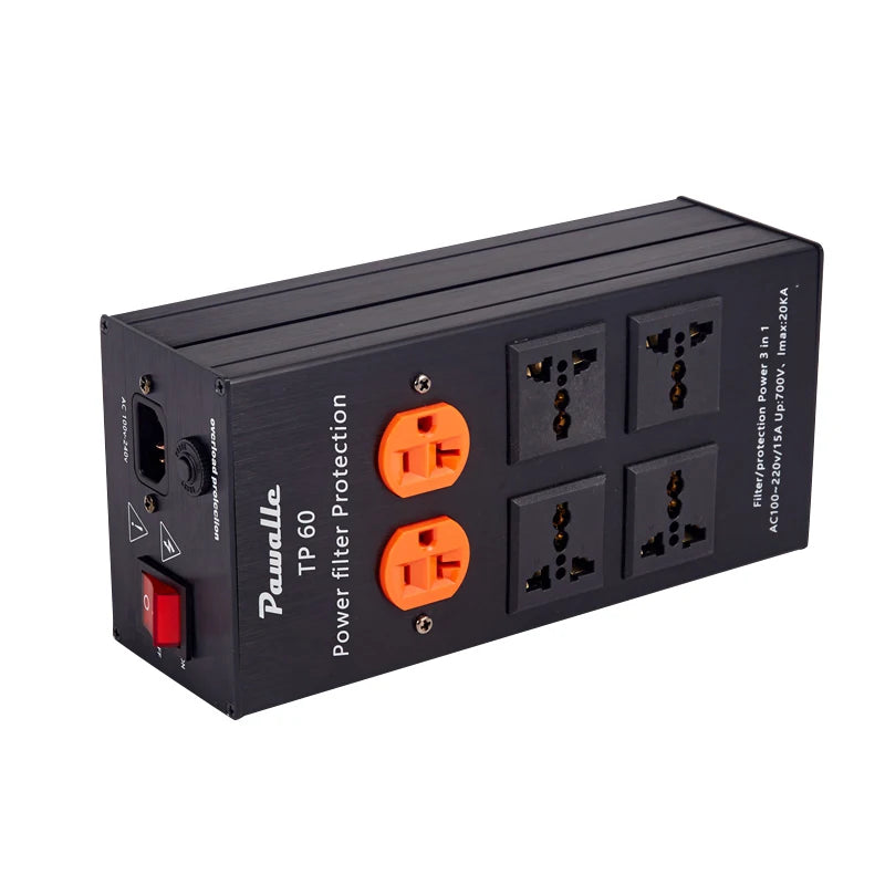 New Power Filter Lightning Protection Socket Anti-jamming Purifier 80V-240V General 3000W 15A 2 Level Surge Protection