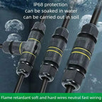 Heavy Duty Quick Connect Terminal Block T-type, IP68 Waterproof 2/3/4/5Pin for Secure & Fast Damp-Proof Wiring Connector