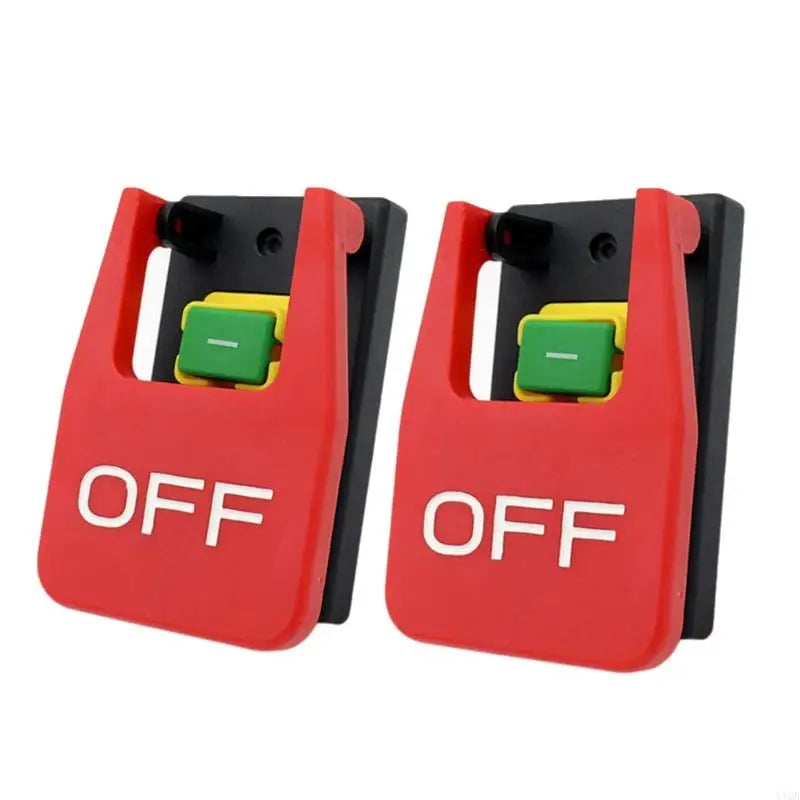 Electromagnetic Push Button Emergency Stop Switches Machine Switches for Quickly Turn Off Lathe, Milling Table, Cutter