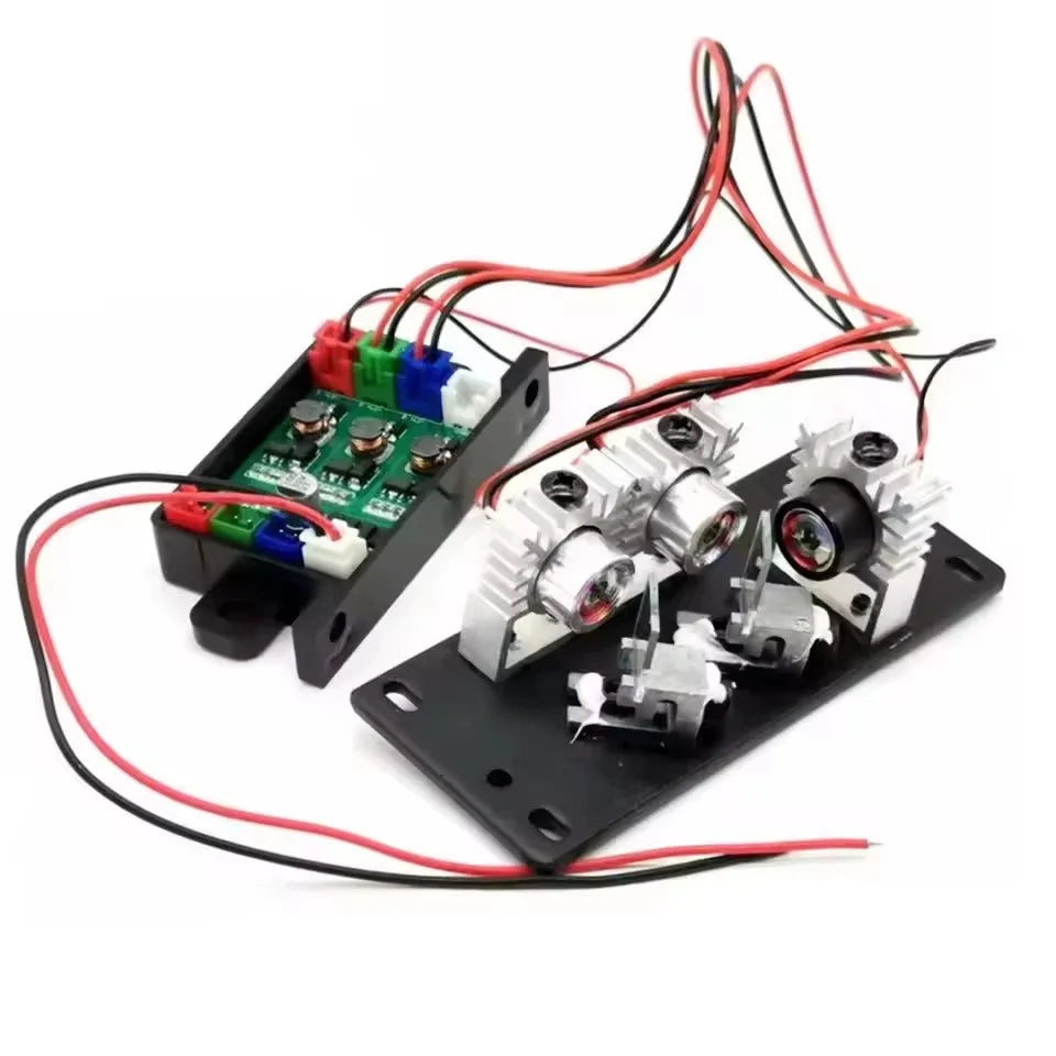 500mW RGB Laser White Lighting Red/Green/Blue Diode Integrated with 12V Driver TTL DIY Woodwork PartsY