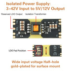 JW3510 Isolated Power Module DC-DC Converter 3-42V Input To 5/12V Output Buck-Boost Module
