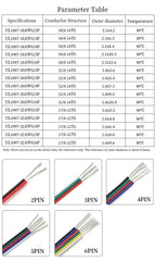 1~50m LED Cable Electrical Wire 2/3/4/5/6pin LED Extension Cables For RGB RGBW RGBWW SMD WS2812B LED Strip Light JST Connector
