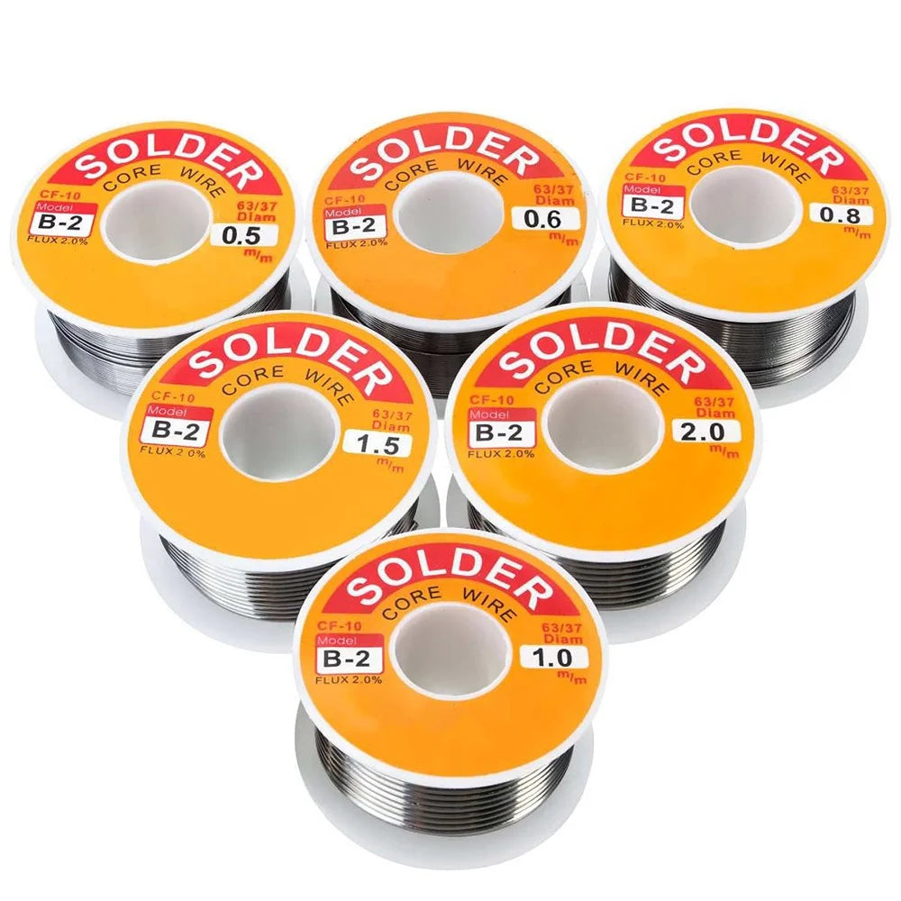 63/37 Solder Wire Rosin Core Flux 2% 50g 100g Tin Alloy Welding Line for Electrical Soldering Tools