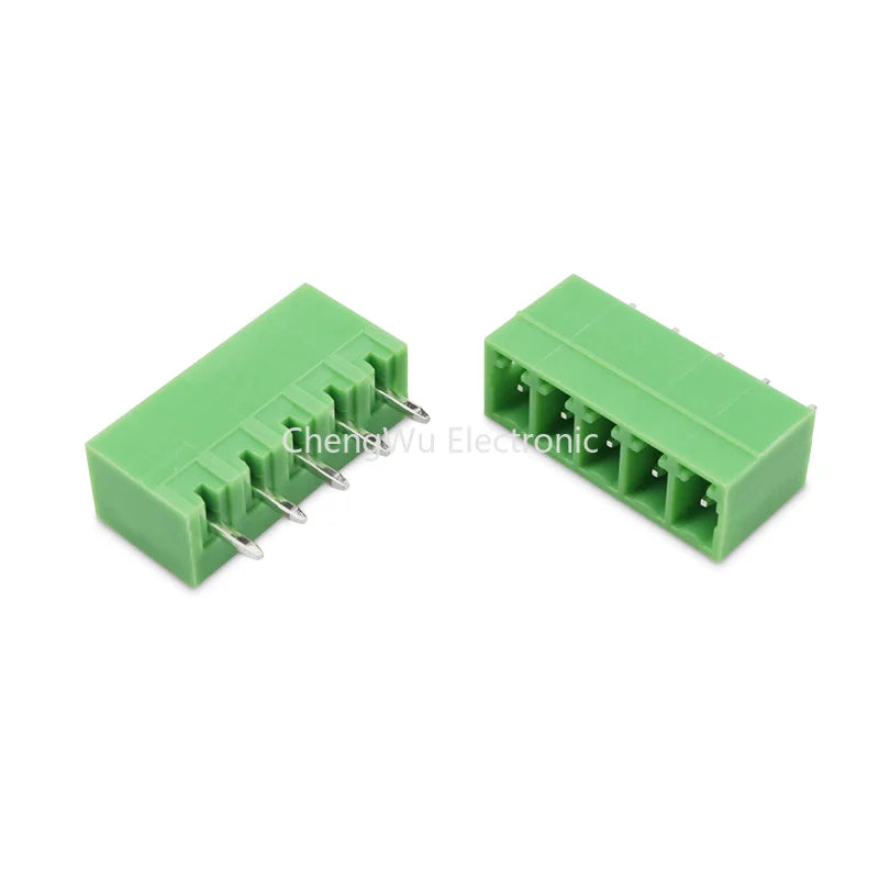 10pcs/lot KF2EDG 3.5mm / 3.81MM Pluggable Pcb Terminal Block Right Angle/ Straight Needle Pin Connector 2/3/4/5/6/7/8/10p