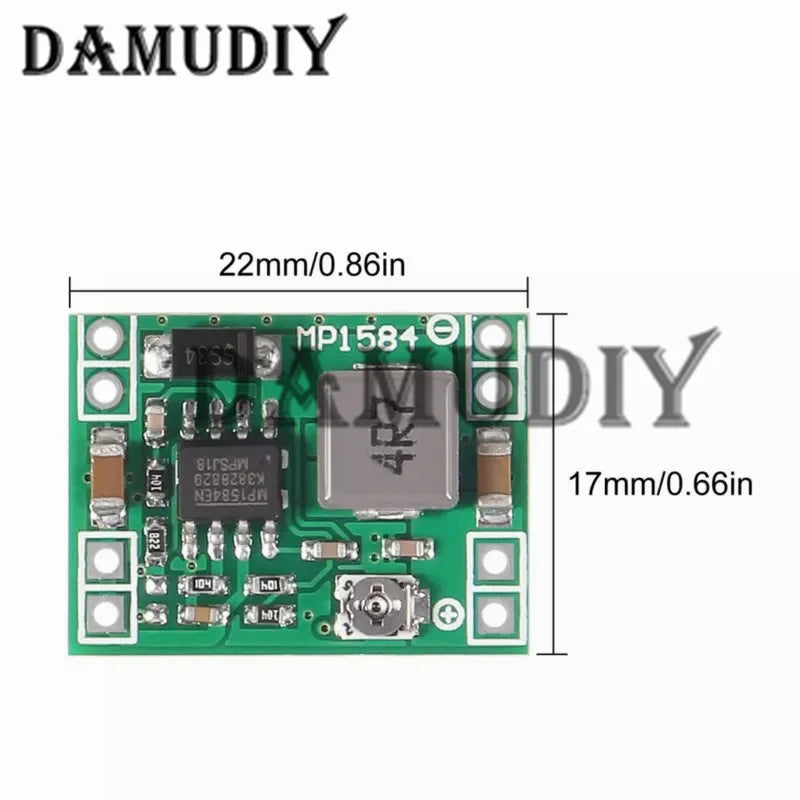 10PCS MP1584 DC-DC Step Down Power Supply Module MP1584EN 3A Adjustable Buck Converter for Arduino Replace LM2596 9V 12V 5V 3.3V
