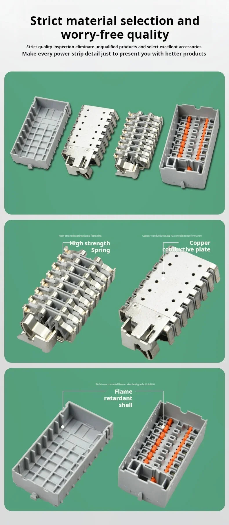 1Pc Wire Electrical Cable Connectors Plug-in Terminal Block PTFIX 2.5mm² Splitter Spliceable DIN-Rail Mounting Junction Box Too