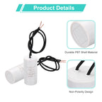 1/2Pcs CBB60 Running Capacitor 3-100uF 450V 2 Wire Electric Air Compressor Motor Run Starting Capacitor for Washing Machine