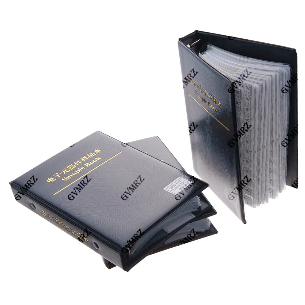 Resistor Kit 1% FR-07 170 Values SMD Book Resistor Assortment Kit 0201 0402 0603 0805 1206  0R-10M Smd DIY Sample Book
