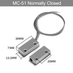5PCS MC-52 Wired Magnetic Door Contact Switch Alarm Sensor NC NO Reed Switch for Door Window Security