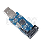 USBASP USBISP AVR Programmer USB ISP USB ASP ATMEGA8 ATMEGA128 Support Win7 64K 10Pin To 6 Pin Adapter Board