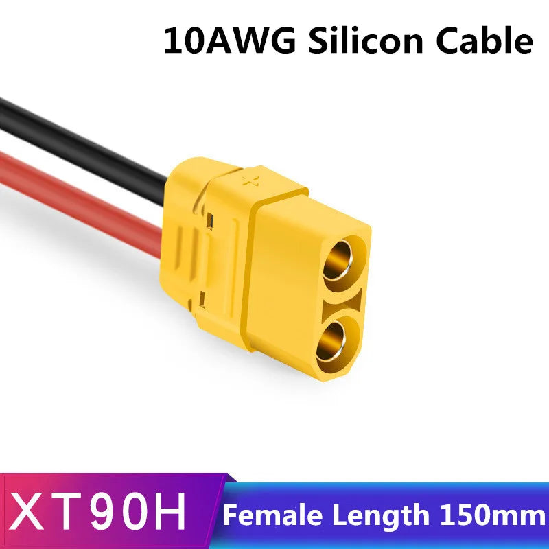 Amass XT60 Cable Connector Male Female XT60H Plug with Sheath Cover 14AWG 12AWG Silicon Wire  XT90 for RC Lipo Battery FPV Drone