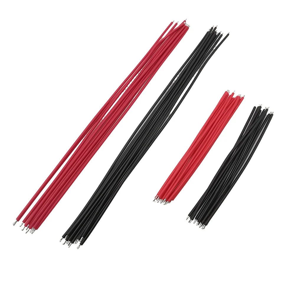 100Pcs 20AWG Breadboard Jumper Wire Cable PCB Solder PVC Flexible 1007 20AWG Tin-plating Electronic Connection Wires 10/15/20CM