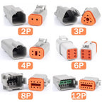 Deutsch DT/DTM/DTP/DTF Multi-Pin Waterproof Connector | 22-14AWG Sealed Plug for Heavy Duty Truck & Bus Electrical Systems