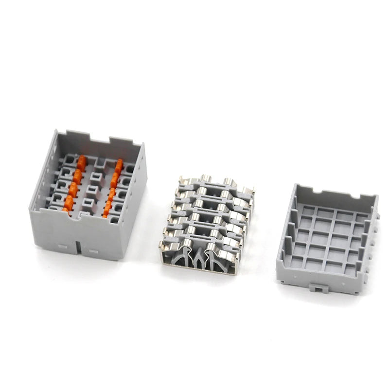 Fixed Modular Wire Connectors Compact Splicing Lighting Push-in Multi Link Terminal Block 1 in Multiple Out 225 Series 1