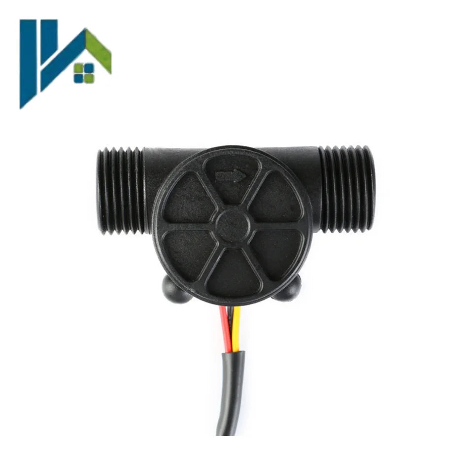 YF‑S201 Hall Effect Water Flow Sensor G1/2 1/2 Inch Thread Interface Water Flow Meter For Water Heater Vending Machine