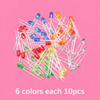 SAMIROB 60/100Pcs 3mm LED Diode Kit F3 Schottky Assorted Diode Red White Green Blue Yellow Orange Pink Purple Warm White for DIY
