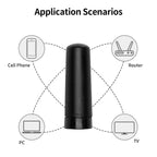 2.4G WiFi Wireless Module Antenna 2.4GHz SMA Male Mini Ultra-Short Omnidirectional Rubber Duck Antennae 2400-2500MHz
