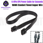 Modular Power Cable for Seasonic X-850, X-750, X-650 KM³ Modular, GPU PCIe 6+2Pin, CPU 4+4Pin, SATA, Molex IDE 4Pin, Main 24Pin