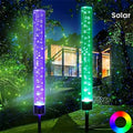 1/2/4PC Solar Reed Lamp Bubble Stick RGB Colorful Acrylic Courtyard Park Scenic Area Lawn Garden Insertion Landscape Lamp