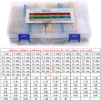2600pcs 130Value 1/4W 0.25W 1% Metal Film Resistors Assorted Kit Resistors Assortment Kits Sample Pack With PE bags Each 20pcs