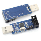 MGQH USBASP USBISP AVR Programmer USB ATMEGA8 ATMEGA128 ATtiny/CAN/PWM 10Pin Wire Module DIY + 10Pin To 6 Pin Adapter Board