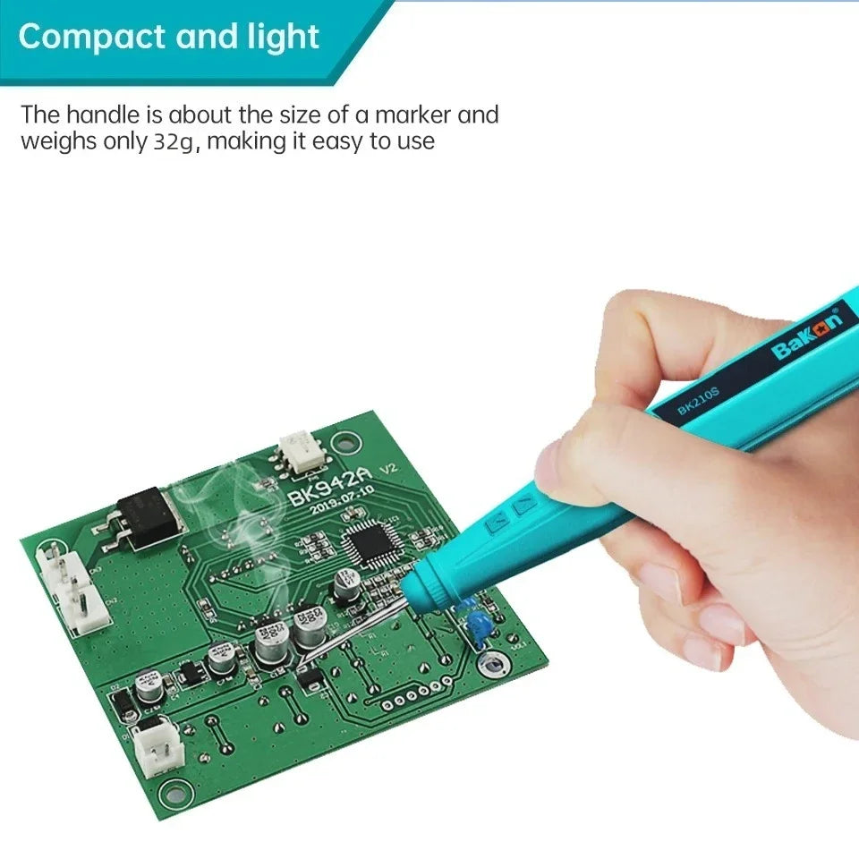Bakon BK210S Electric Iron Solder USB Charging Portable Adjustable Temperature Auto Sleep Repair Tools Usb Паяльник C210s
