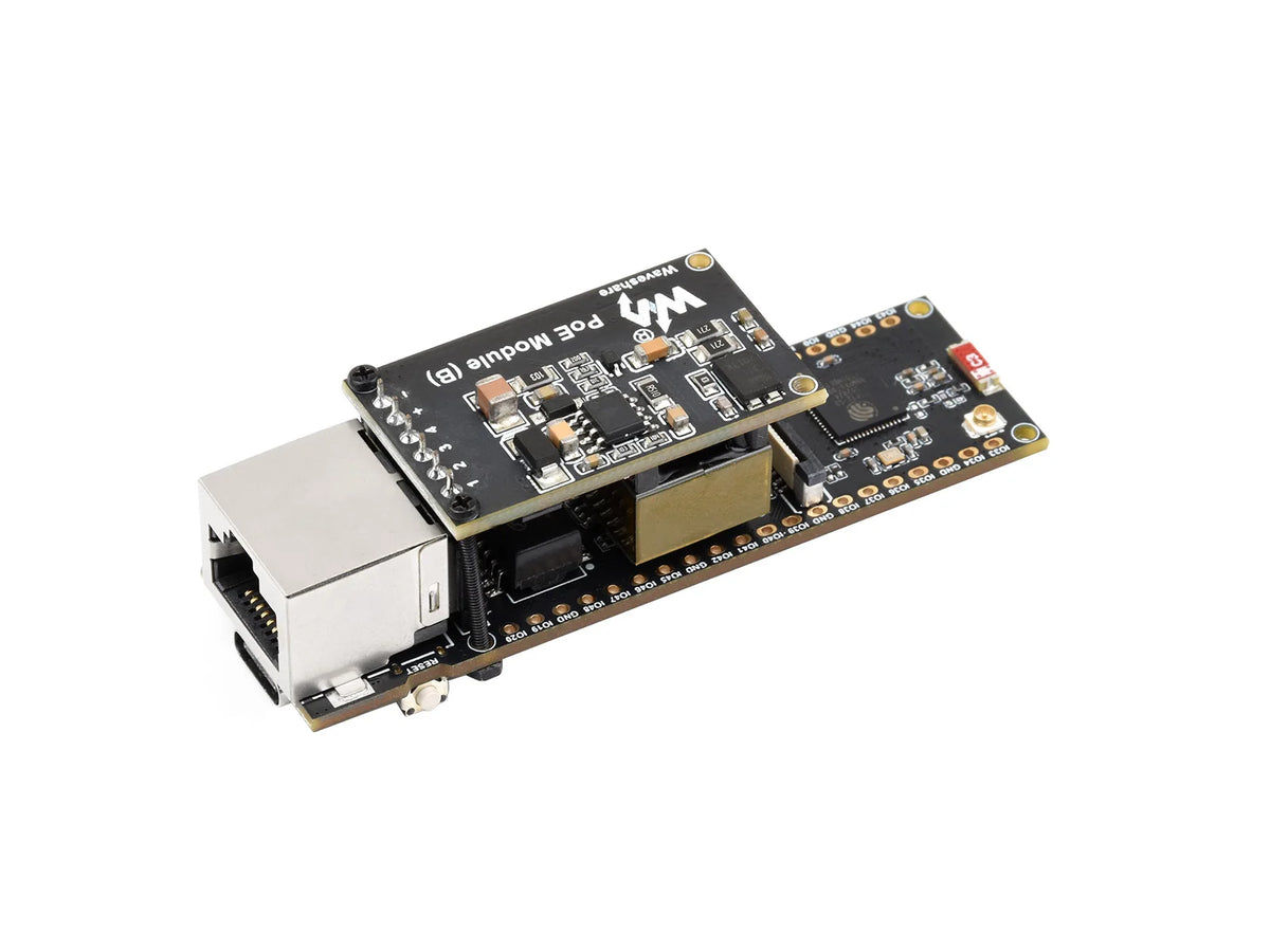 ESP32-S3 ETH Development Board, 10/100Mbps RJ45 Ethernet Port, Wi-Fi & Bluetooth Support, 240MHz Dual Core Processor, ESP32 Eth