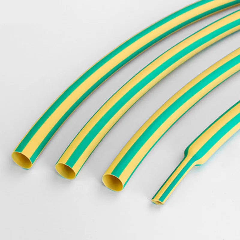 1M 3:1 Heat Shrink Tube with Glue Adhesive Lined  Dual Wall Tubing Sleeve Wrap Wire Cable Kit Yellow Green Dual Wall