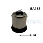 BA15S TO E12 E14 E17 E27 MR16 GU10  Light Socket Adapter LED CFL Lamp Holder Light Socket Converter Extension Adapter